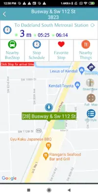 Miami MDT Bus Tracker android App screenshot 3