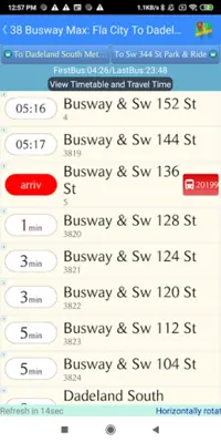 Miami MDT Bus Tracker android App screenshot 4